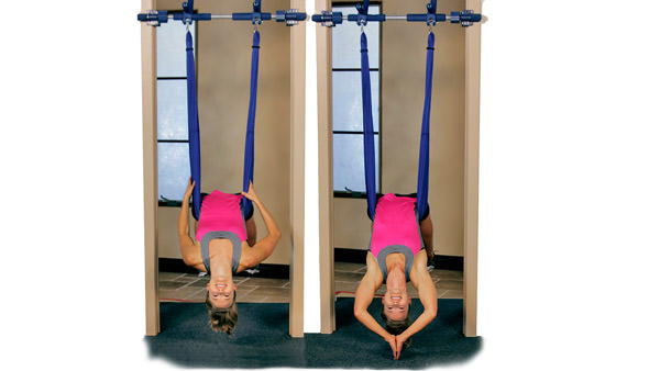Gorilla Gym Aerial Yoga Package includes core doorway unit and aerial yoga swing
