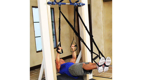 Gorilla Gym Air Straps indoor suspended pull up exercise
