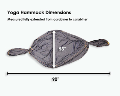 Yoga Hammock - Dimensions